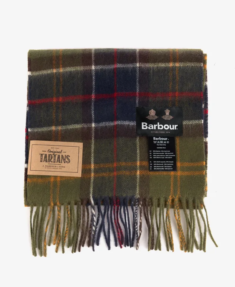 Barbour Cashmere Tartan Scarf Classic
